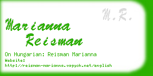 marianna reisman business card